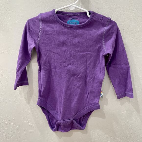 Frugi Purple Long Sleeve Onesie - Picture 1 of 6